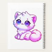 Cute Kawaii Fluffy Kitten Planner (Achterkant)