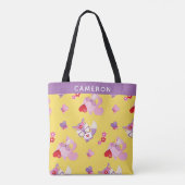 Cute Kawaii Fox Boho Valentijn Foxes Personalized Tote Bag (Achterkant)