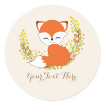 Cute Kawaii Fox Woodland Theme Stickers