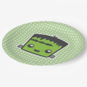 Cute Kawaii Frankenstein Monster Halloween Party Papieren Bordje (Gekanteld)