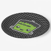 Cute Kawaii Frankenstein Monster Halloween Party Papieren Bordje (Gekanteld)