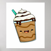 Cute Kawaii Frappuccino Poster (Voorkant)