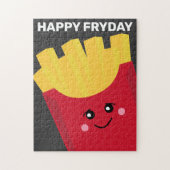Cute Kawaii French Fries - Happy Fryday Legpuzzel (Verticaal)