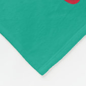 Cute Kawaii French Fries met Douane Naam Fleece Deken (Hoek)