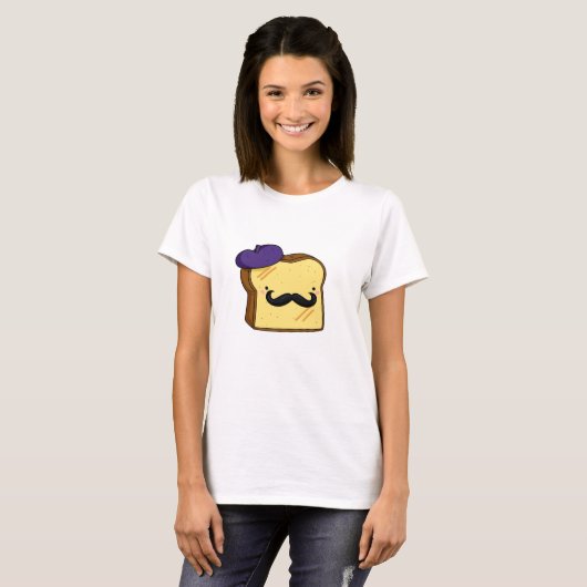 Cute Kawaii French Toast T-shirt (Voorkant volledig)