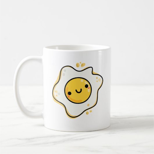 Cute Kawaii Fried Egg Koffiemok (Links)