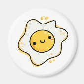 Cute Kawaii Fried Egg Magneet (Voorkant)