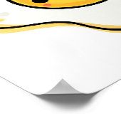 Cute Kawaii Fried Egg Poster (Hoek)