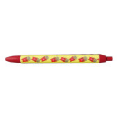 Cute kawaii friet ketchup zwarte inkt pen (Voorkant)
