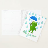Cute Kawaii Frog and Rain Planner (Display)