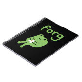 Cute Kawaii Frog Cake Meme Cute Aesthetic Forg Notitieboek (Linkerzijde)