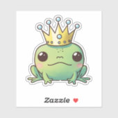 Cute Kawaii Frog Prince Sticker (Vel)