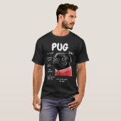 Cute Kawaii Funny Black Pug Dog Rules Men Women Ki T-shirt (Voorkant volledig)