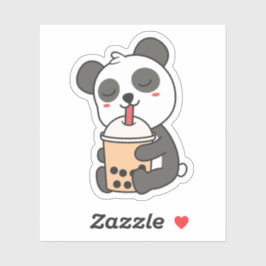 Cute Kawaii Funny Panda Boba Sticker