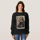 Cute Kawaii Gamer Capybara Funny Ramen Retro Japan Trui (Voorkant volledig)