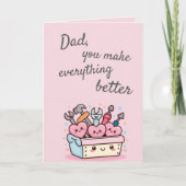 Cute Kawaii Gereedschapskist Vaderdag Kaart (Voorkant)