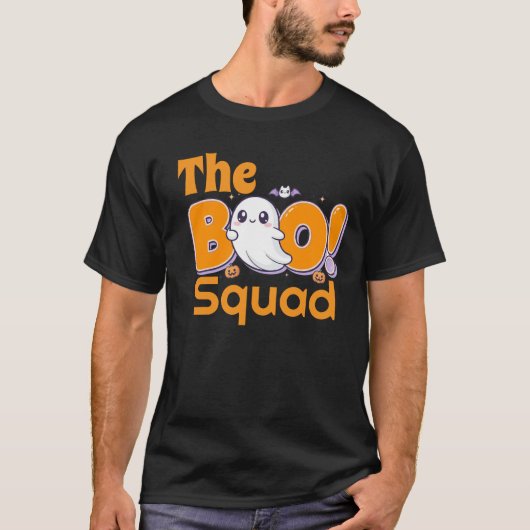 Cute Kawaii Ghost "BOO!" Halloween T-shirt (Voorkant)