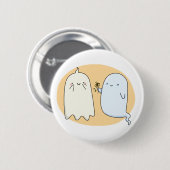 Cute Kawaii Ghost Couple Ronde Button 5,7 Cm (Voorkant /achterkant)