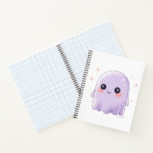 Cute Kawaii Ghost Notebook | Aesthetic Halloween  Notitieboek (Binnen)