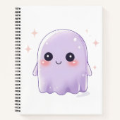 Cute Kawaii Ghost Notebook | Aesthetic Halloween  Notitieboek (Voorkant)