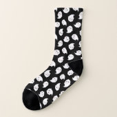 Cute Kawaii Ghost Pattern Halloween Sokken (Links - buitenkant)