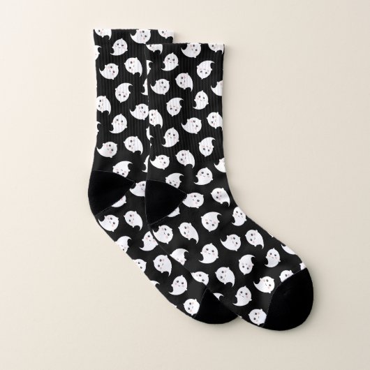 Cute Kawaii Ghost Pattern Halloween Sokken (Paar)