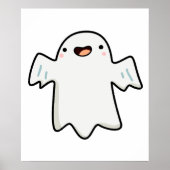 Cute Kawaii Ghost Poster (Voorkant)