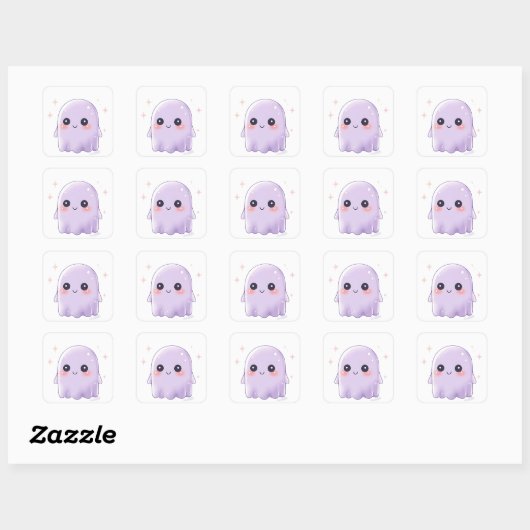 Cute Kawaii Ghost Sticker | Halloween Aesthetic (Vel)