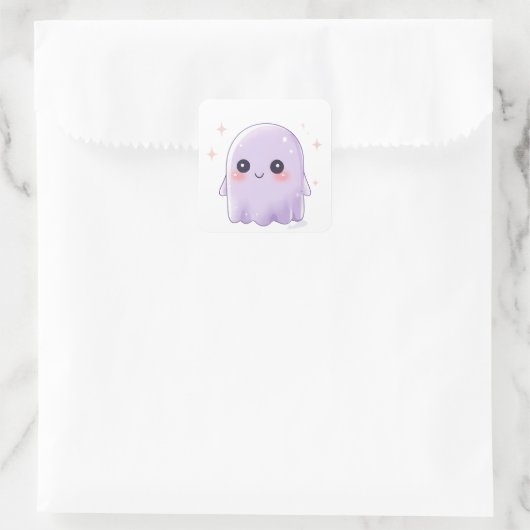 Cute Kawaii Ghost Sticker | Halloween Aesthetic (Tas)