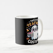 Cute Kawaii Ghost Teacher – Funny Halloween Class Koffiemok (Voorkant rechts)