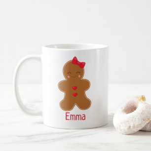 Cute Kawaii Gingerbrood Persoonlijke kerstMok Koffiemok