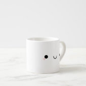 Cute Kawaii glimlachend Japans Emoticon Face Espresso Kop (Voorkant rechts)