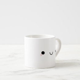 Cute Kawaii glimlachend Japans Emoticon Face Espresso Kop