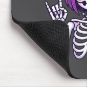 Cute Kawaii Goth Girl Skeleton Punk-goth Alternati Muismat (Hoek)