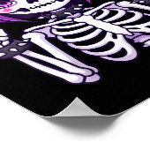 Cute Kawaii Goth Girl Skeleton Punk-goth Alternati Poster (Hoek)