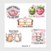 Cute Kawaii Grappige Woordspeling Sticker Pack 2 (Vel)