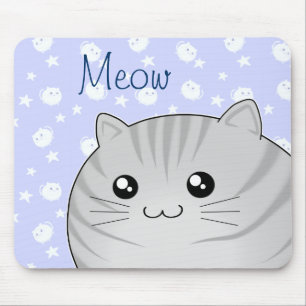 Cute Kawaii gray tabby kitty cat Muismat