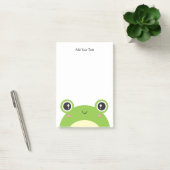 Cute Kawaii Green Frog Persoonlijke tekst Post-it® Notes (Kantoor)