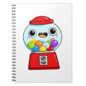 Cute Kawaii Gumball Machine Notitieboek (Voorkant)