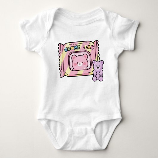 Cute Kawaii Gummy Bear Candy Romper (Voorkant)