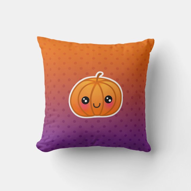Cute Kawaii Halloween Cartoon Pumpkin Design Kussen (Voorkant)