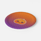 Cute Kawaii Halloween Cartoon Pumpkin Design Papieren Bordje (Gekanteld)