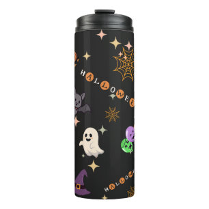 Cute Kawaii Halloween Griezelen Patroon RVS Thermosbeker