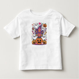Cute Kawaii Halloween |  Happy Ghosts & Pumpkins Kinder Shirts