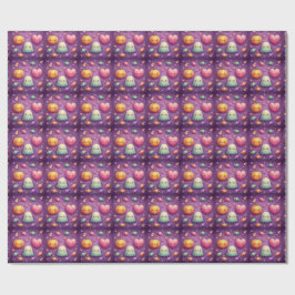 Cute Kawaii Halloween Inpakpapier