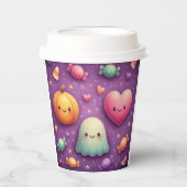 Cute Kawaii Halloween Paper Cups Papieren Bekers (Voorkant)