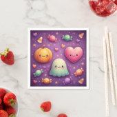 Cute Kawaii Halloween servetten (Insitu)