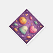 Cute Kawaii Halloween servetten (Hoek)
