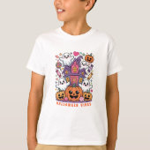 Cute Kawaii Halloween Vibes | Ghosts & Pumpkins T-shirt (Voorkant)