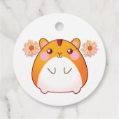 Cute Kawaii Hamster Custom Bedankjes Labels (Achterkant)